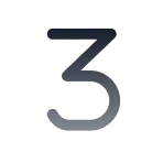 number 3 icon