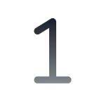 number 1 icon