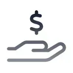 No commission fees icon for selling a house fast in Los Angeles