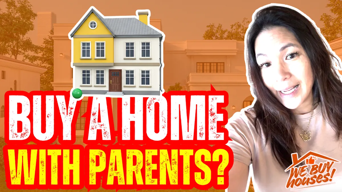 Family discussing buying a home together in Los Angeles as a multi-generational household.