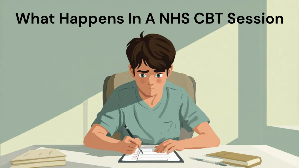 What happens in an NHS CBT session for anxiety
