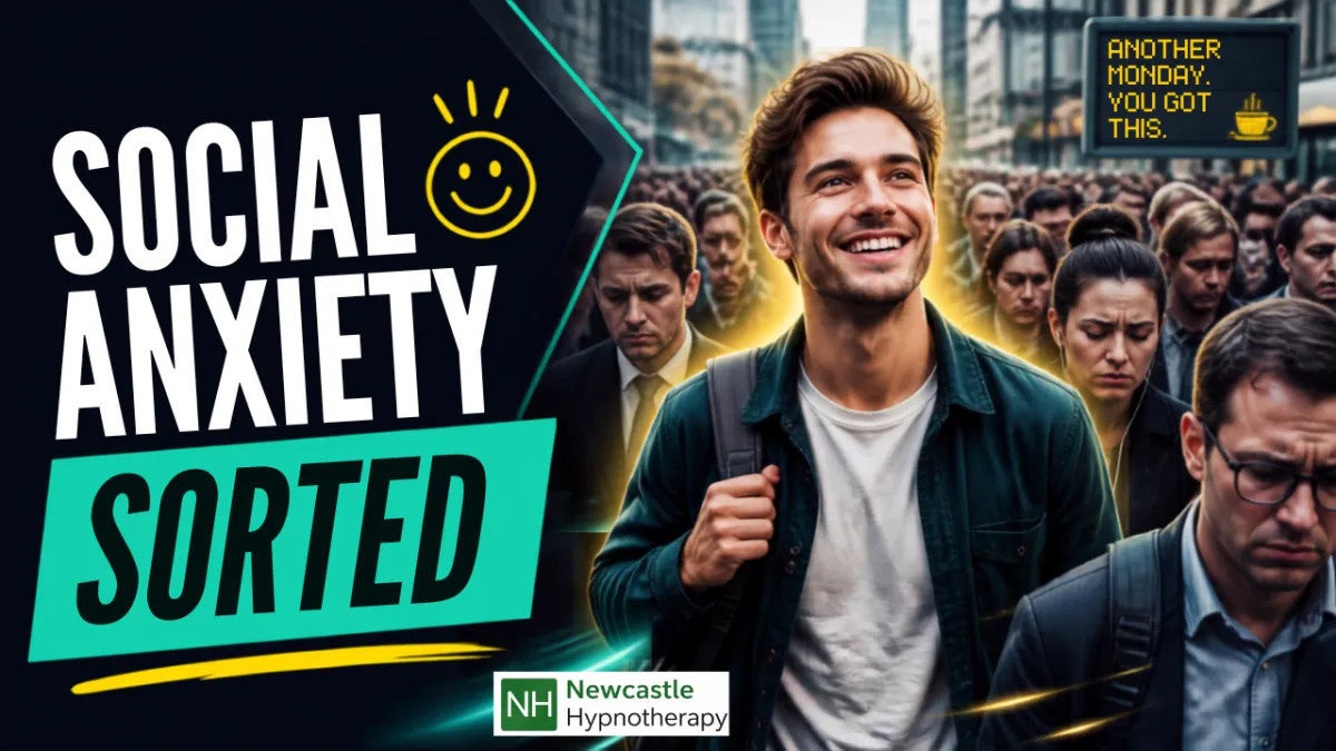 Confident person overcoming social anxiety with Newcastle Hypnotherapy