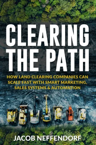 Land Clearing Growth Book Cover. Clearing the Path