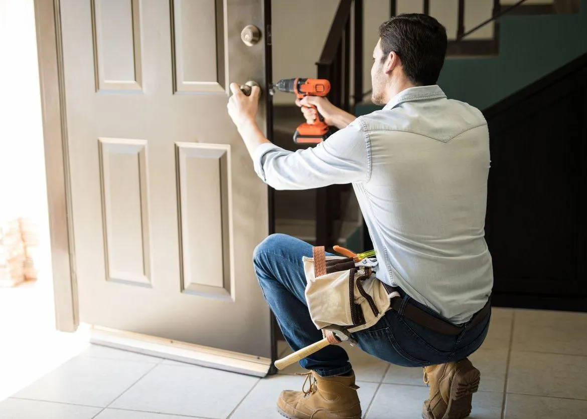 Home inspector reviewing a Massachusetts property checklist