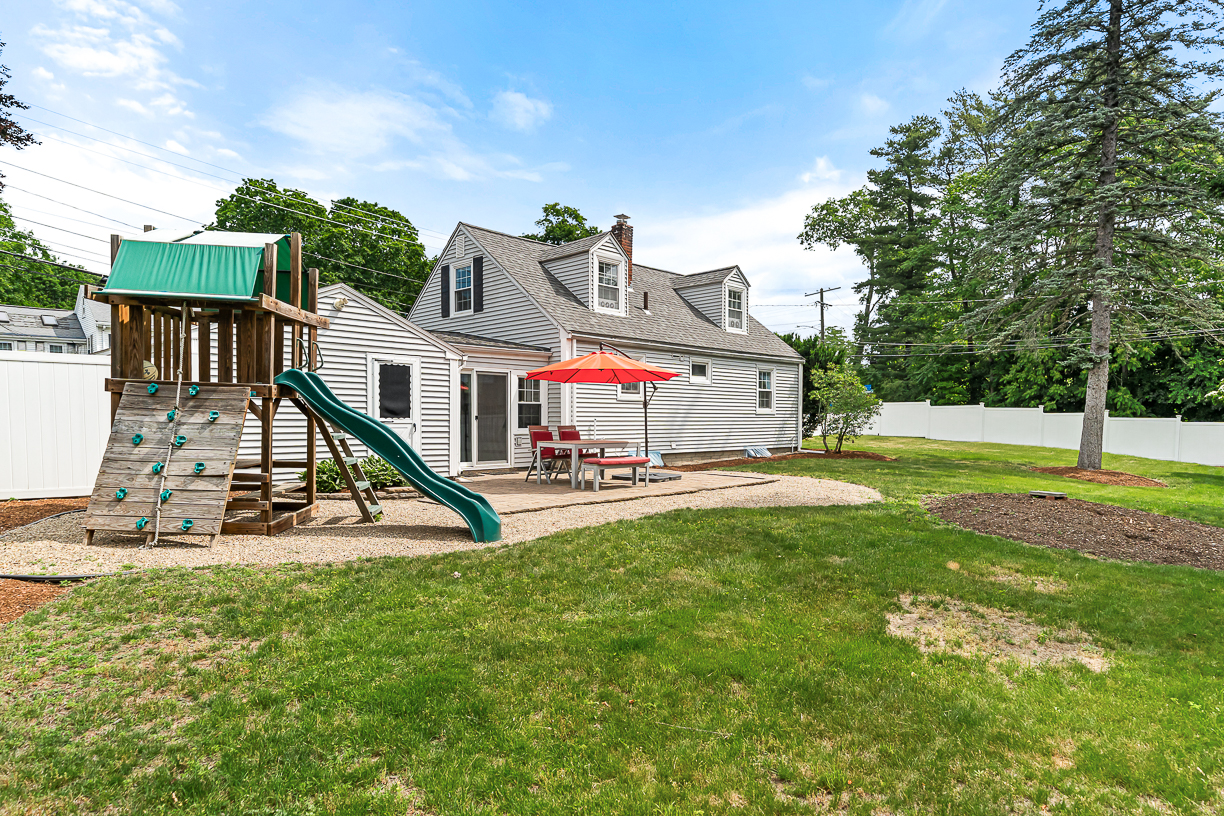 Cape-style home with oversized backyard in West Natick MA -- Mike Hughes Team