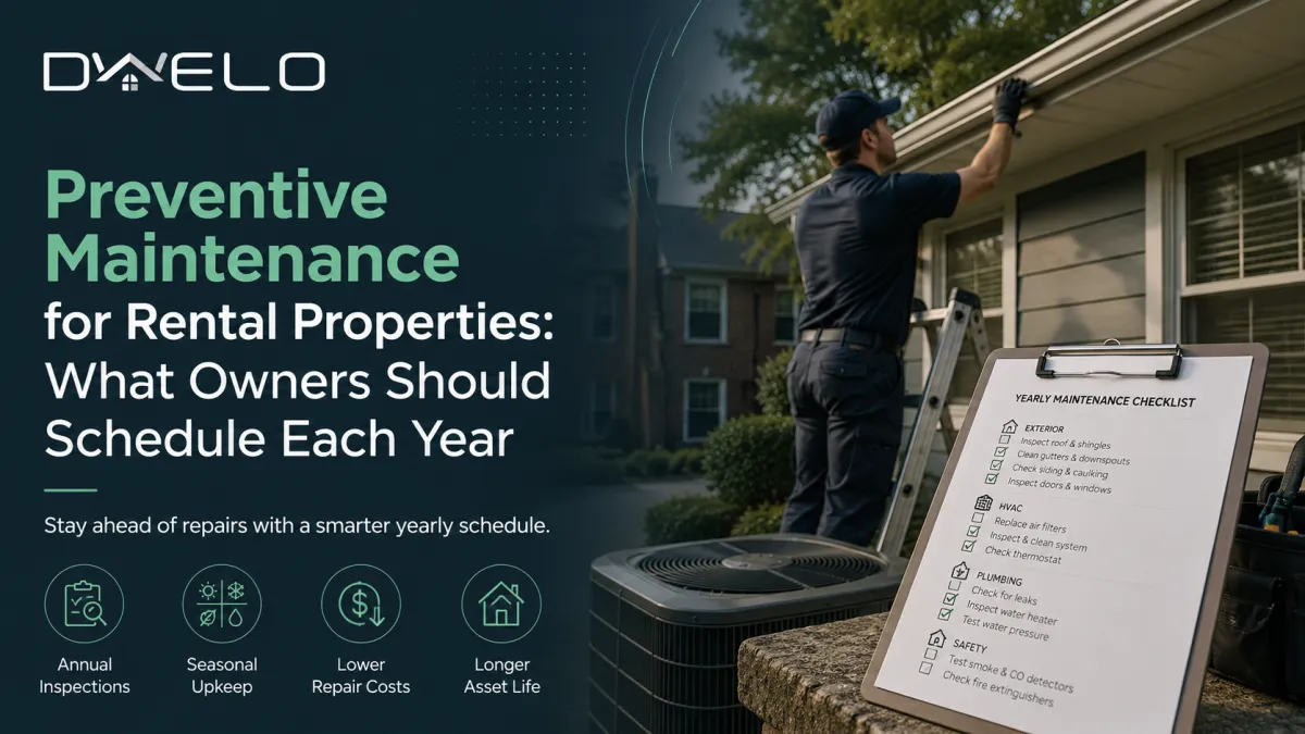 Preventive Maintenance for Rental Properties: What Owners Should Schedule Each Year
