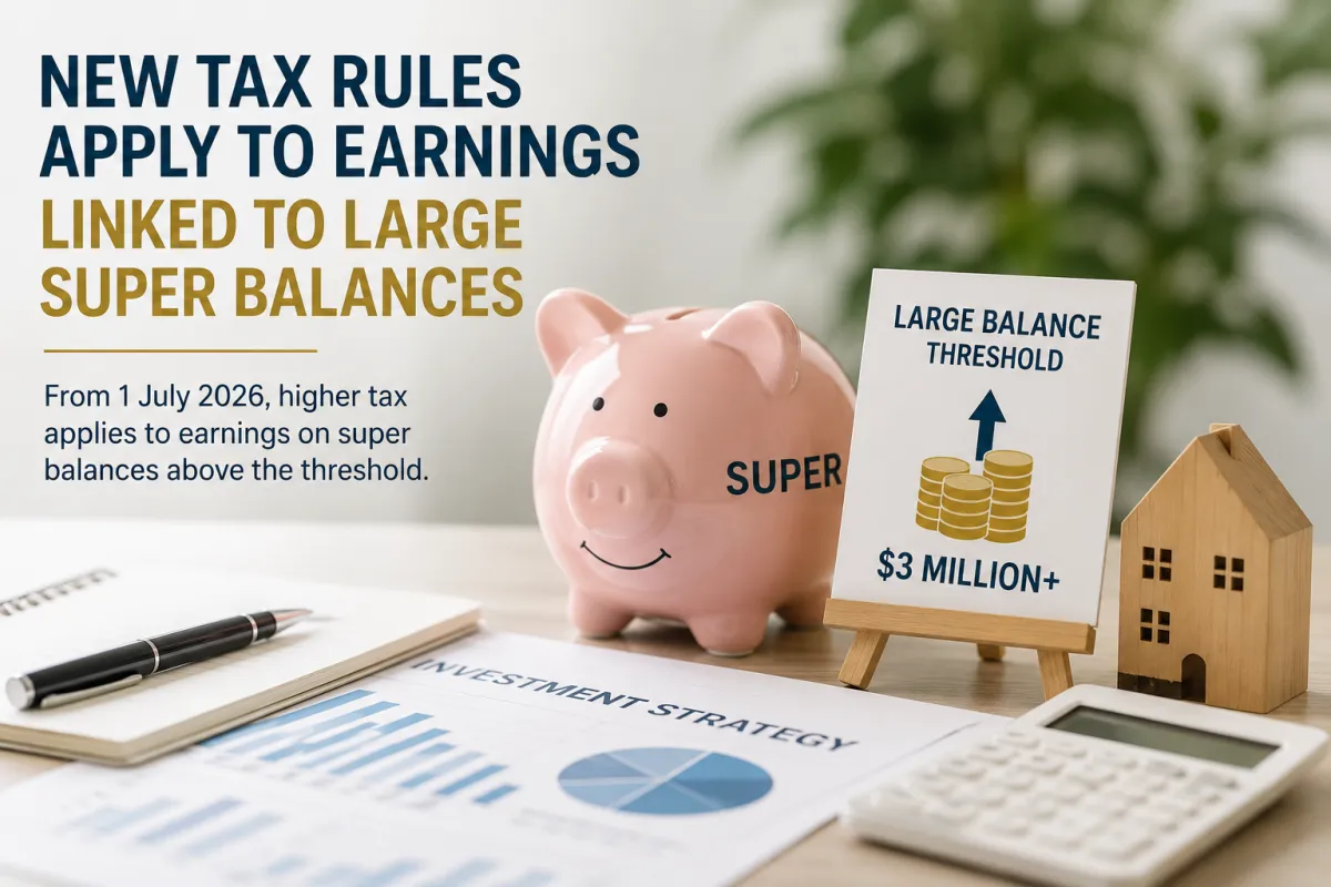 New Super Tax Rules: What Large Super Balances Could Mean for Your Investment Strategy
