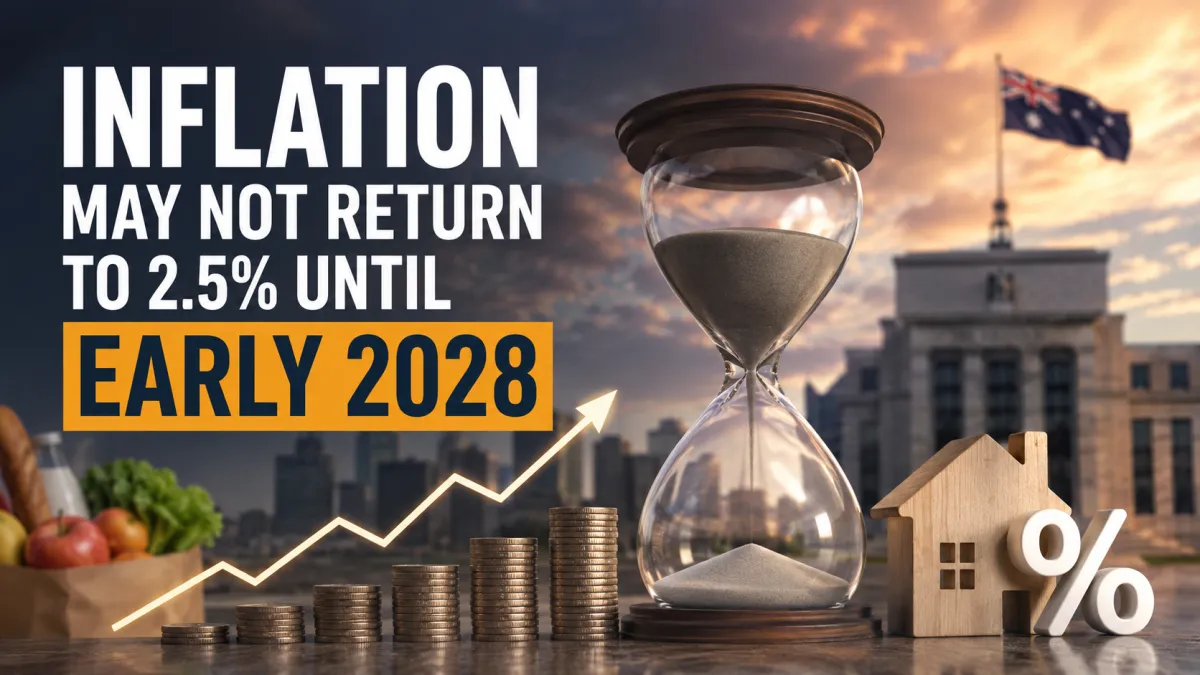 RBA Inflation Forecast: Why 2.5% May Not Arrive Until 2028