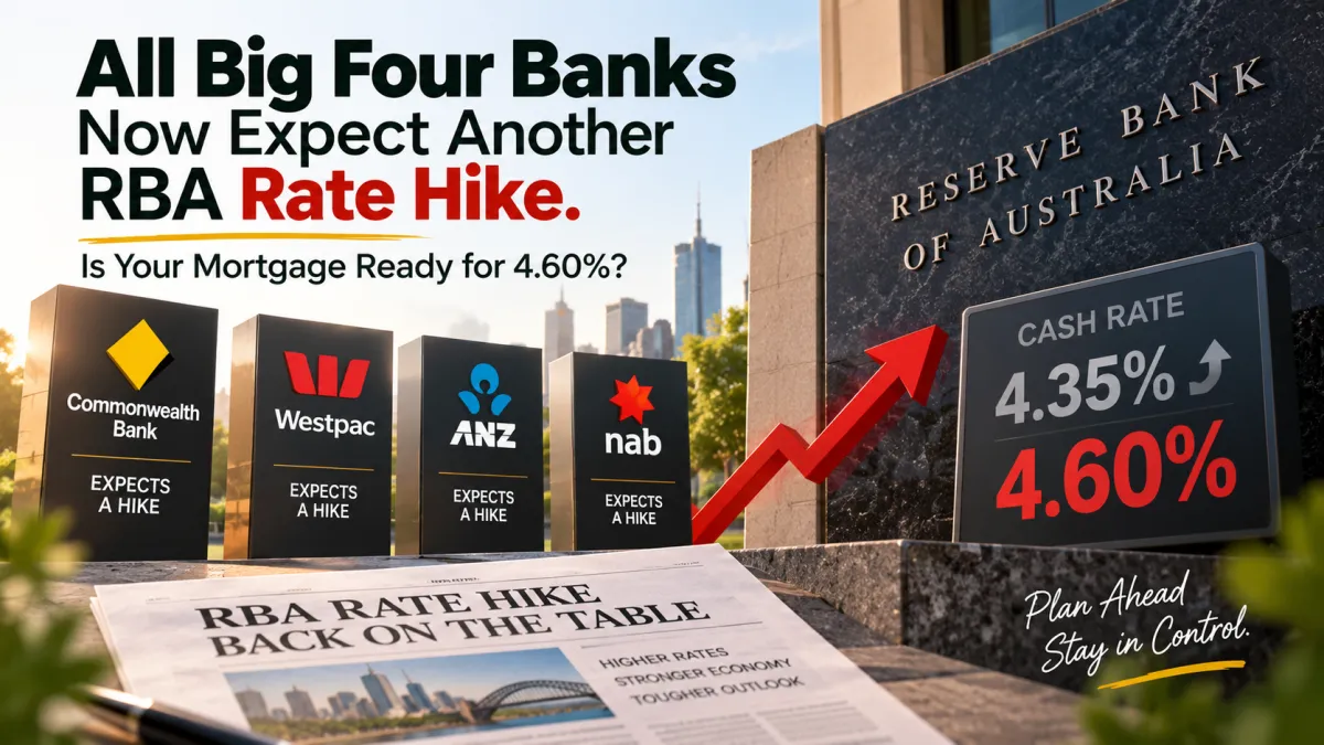RBA Rate Hike Forecast: Big Four Banks Now Expect Rates to Rise