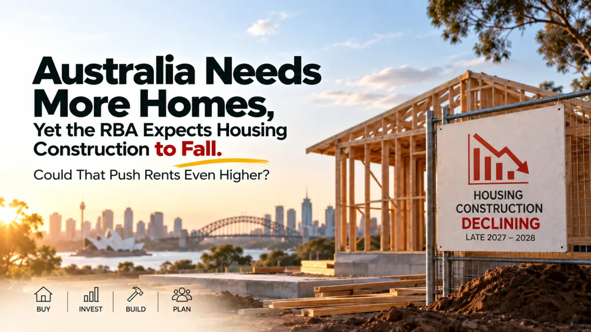 RBA Expects Housing Construction to Fall by 2027: What It Means for Rents