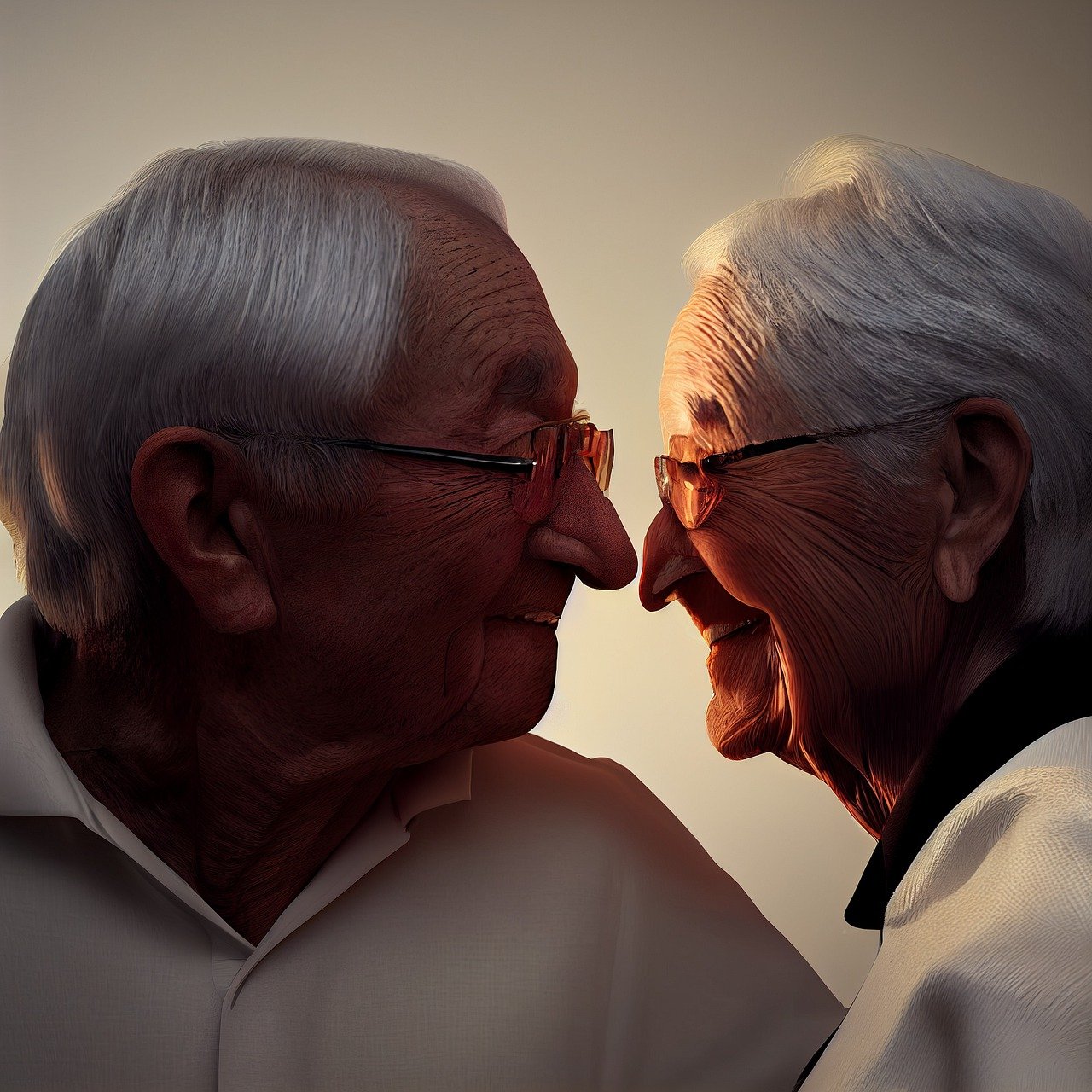 photo of two seniors a man and a woman smiling