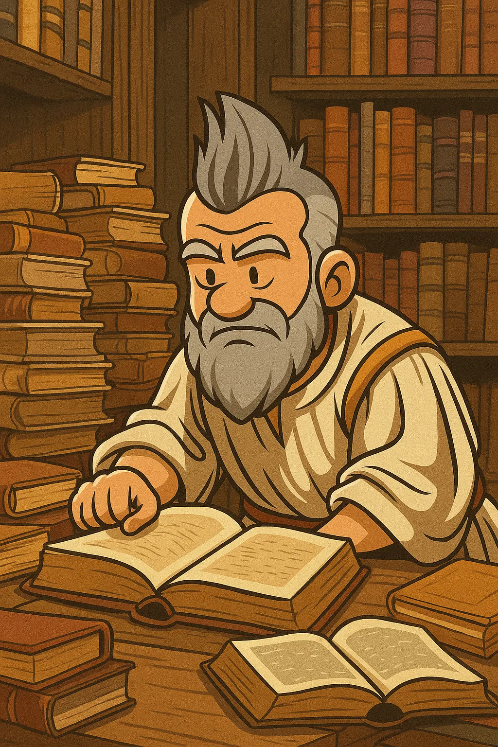 a black and white photo of people in a library