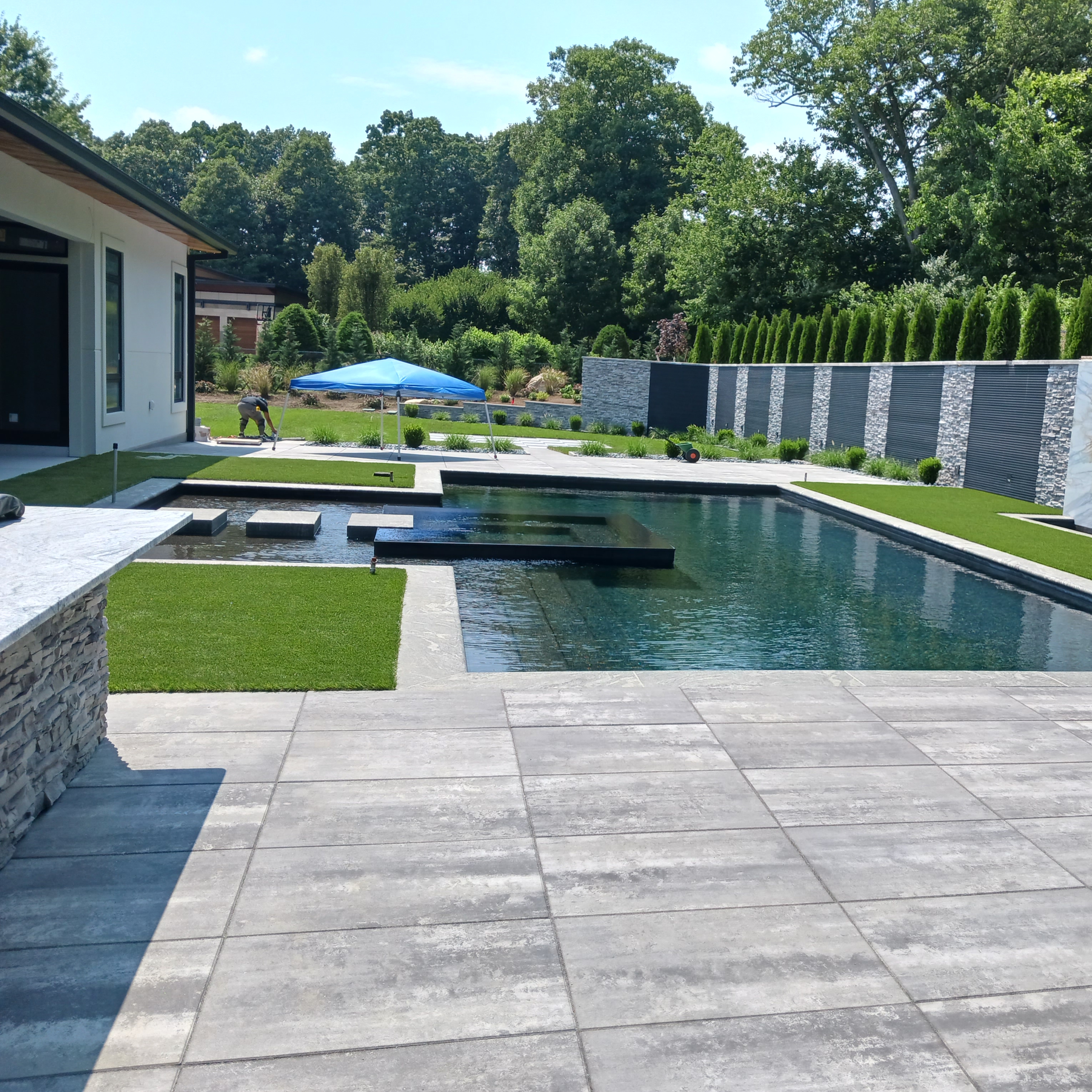 Fall River Concrete builds and installs Pool deck