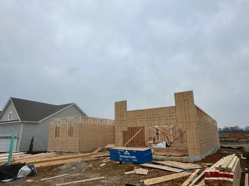 Garage Framing by R Angel Construction in Bucks County, PA
