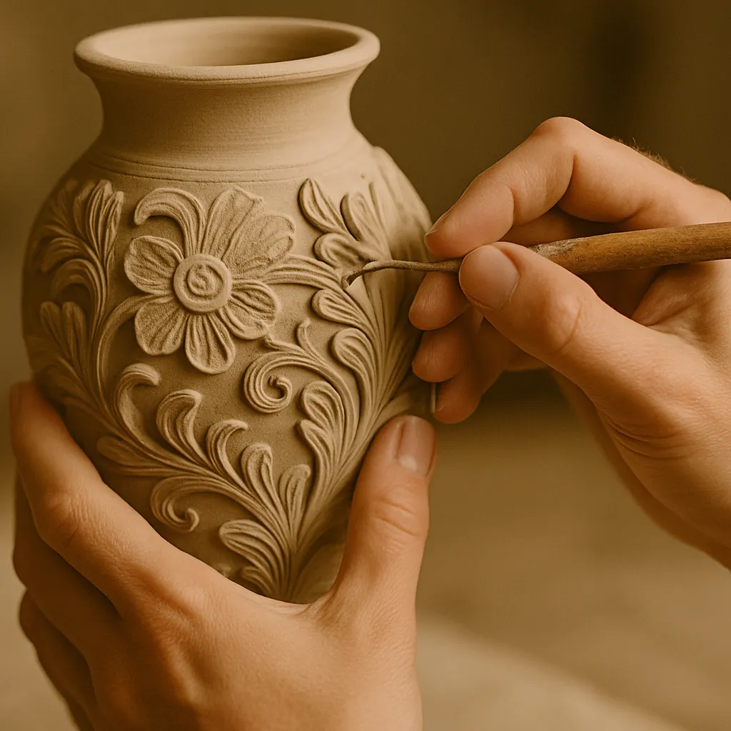 person holding round white ceramic plate