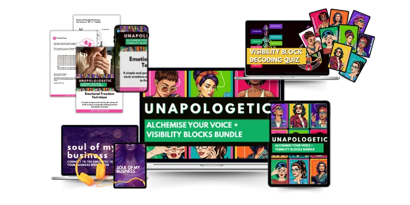 unapologetic | voice + visibility block dissolving bundle