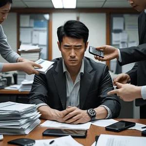Person sitting at a desk holding their head in frustration, symbolizing the breaking point that leads to seeking therapy or ADHD assessment with Chris Prebble, LPC.