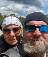 Chris Prebble with fiancé Dan — couples therapy counselor showing authentic connection and support
