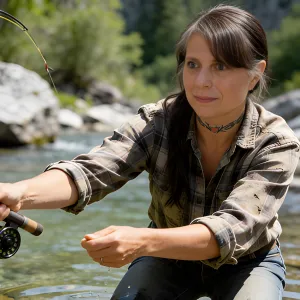 Chris Prebble, Licensed Professional Counselor, fly-fishing on a Pennsylvania trout stream