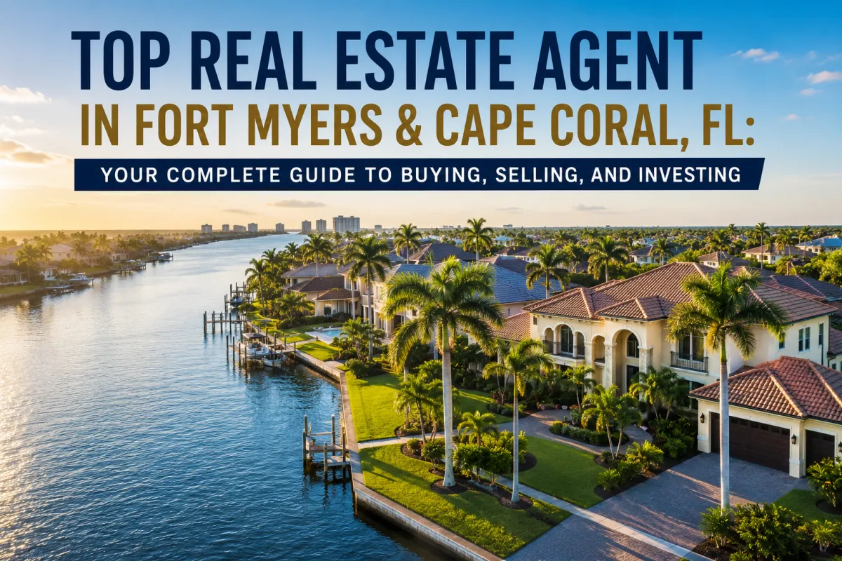 Top Real Estate Agent in Fort Myers & Cape Coral, FL guide featuring luxury waterfront homes in Southwest Florida for buying, selling, and investing.