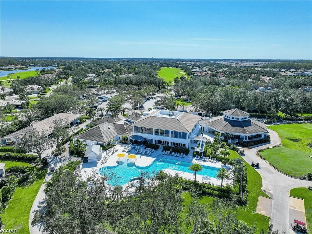 Resort-style pool and clubhouse at The Club at Gateway, Fort Myers FL 33913