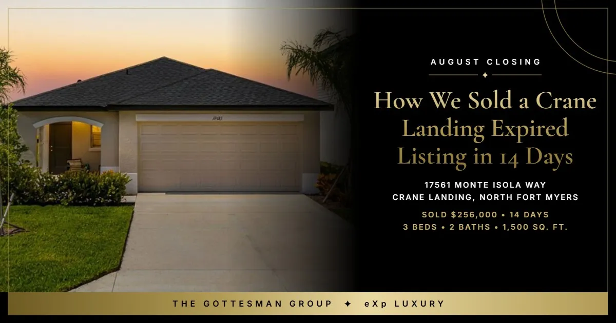 Crane Landing Expired Listing Sold in 14 Days