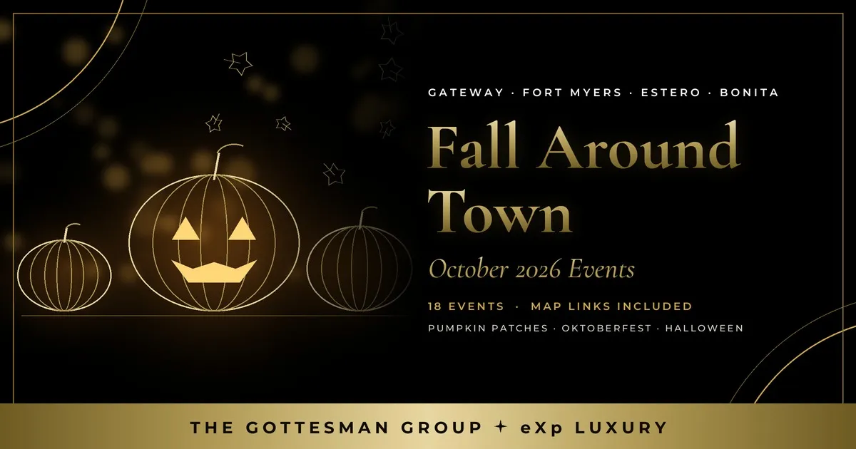 Fall Around Town October 2026 guide to Southwest Florida events by The Gottesman Group