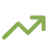 Upward growth arrow icon