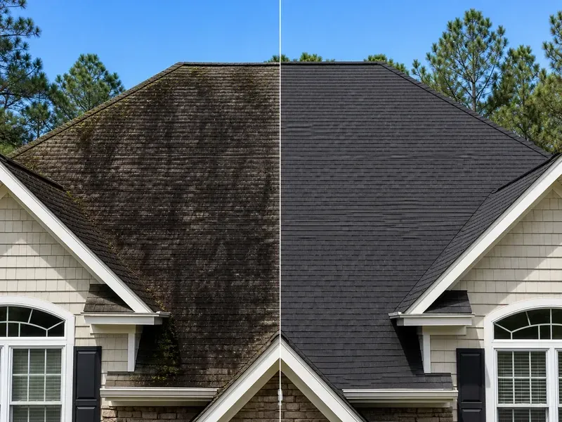 Roof Cleaning in Longview