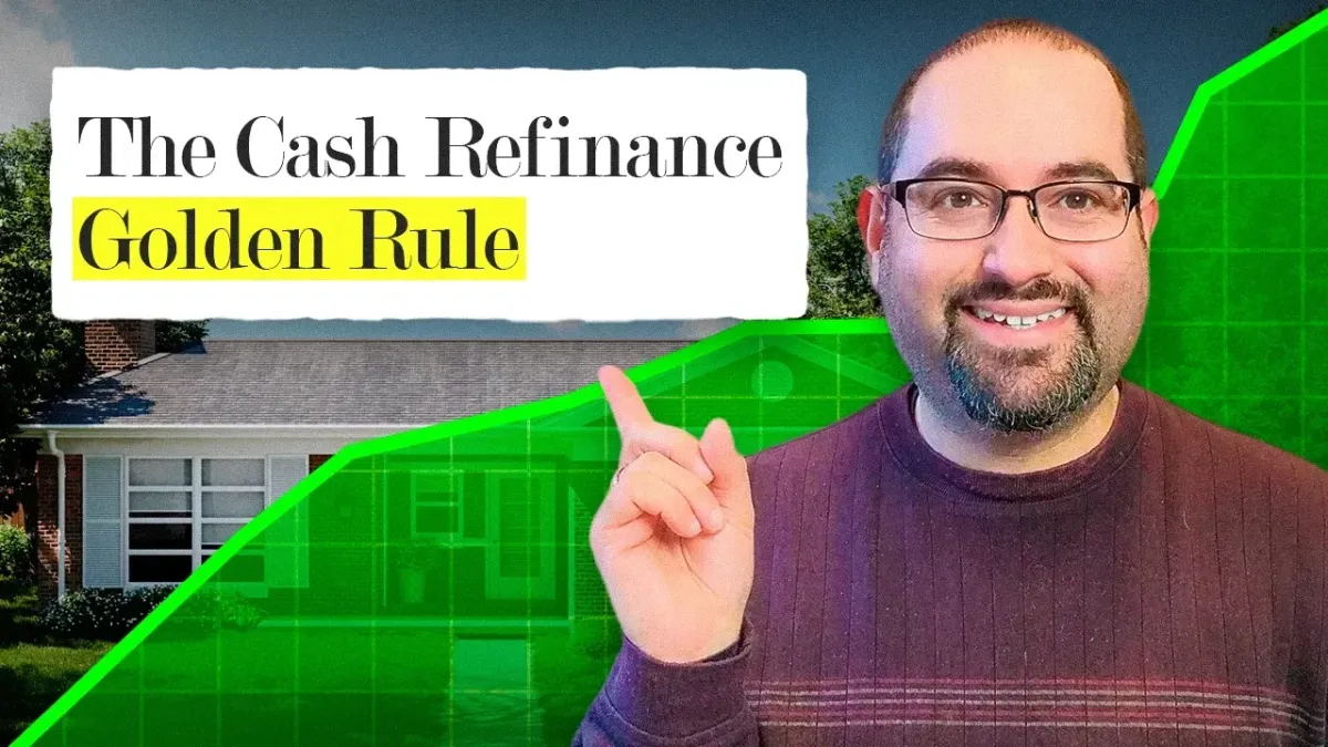 You're thinking about cash-out refinancing completely backwards