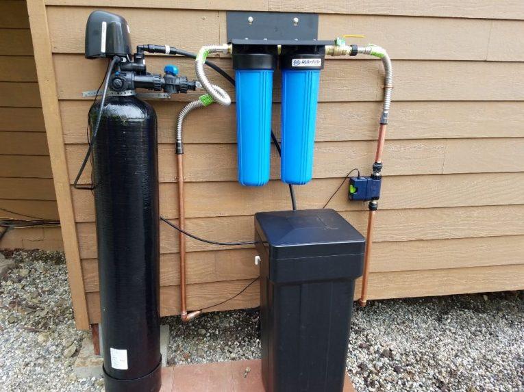 Residential water softener installation service