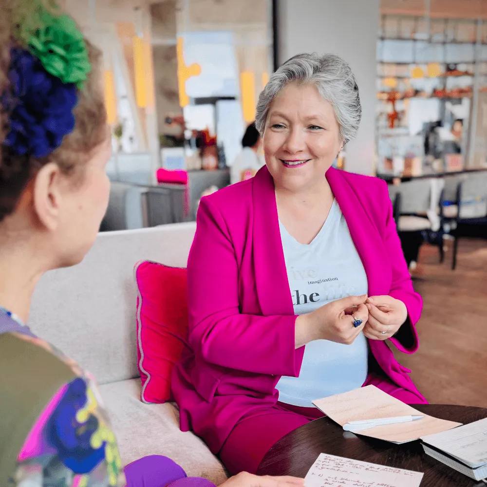 Sabine Gössinger im Kundengespräch