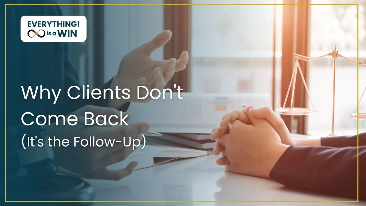 Why Your Clients Aren't Coming Back (And It's Not Your Skill, It's Your Follow-Up System)