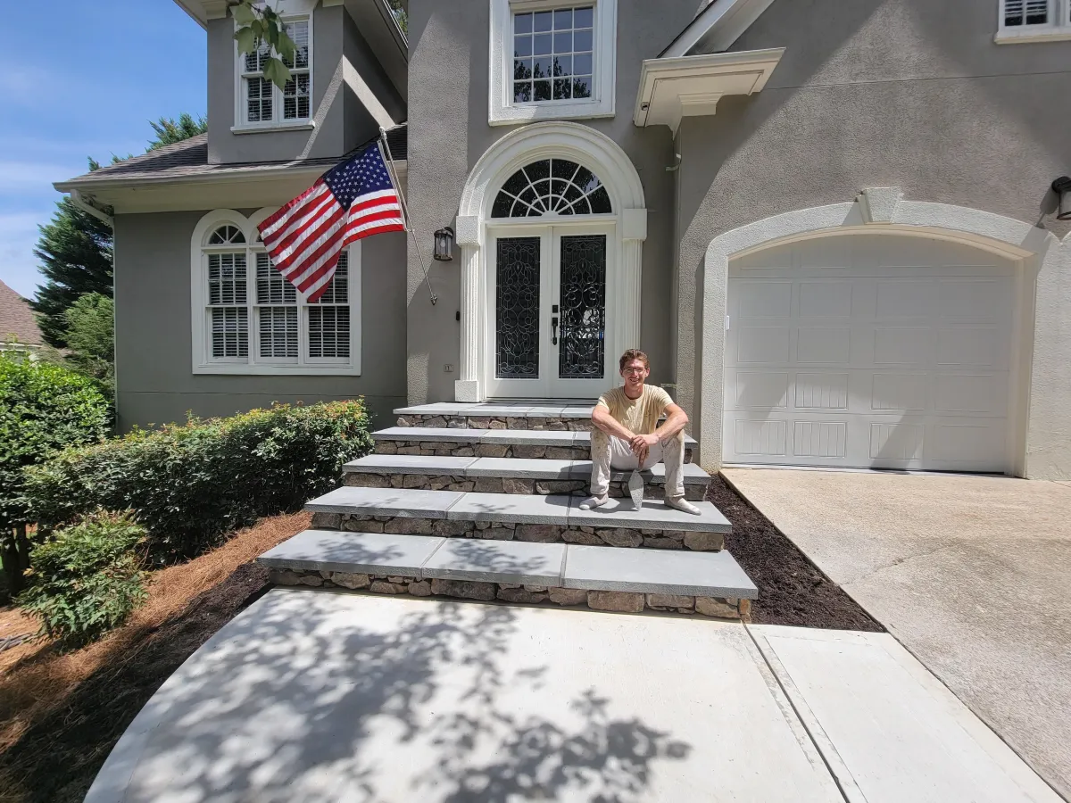 "Custom masonry craftsmanship in Alpharetta by VIP Concrete - Enhancing homes with passion."