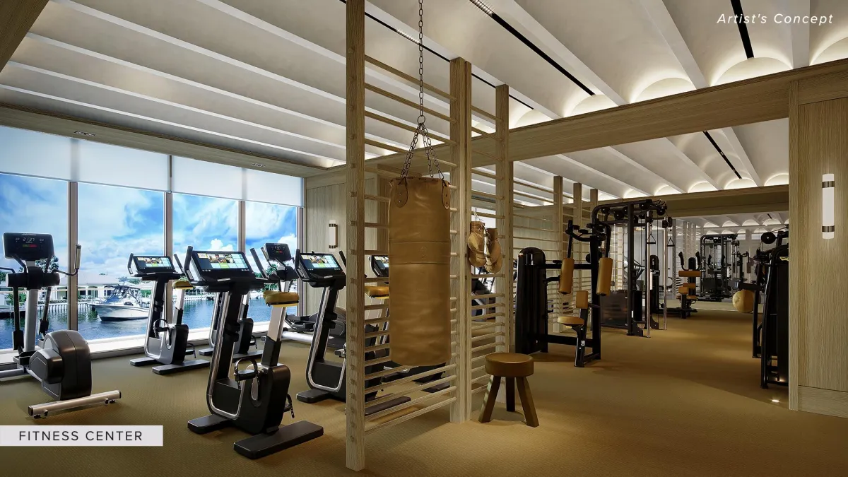 Bentley Residences Oceanfront Fitness Area