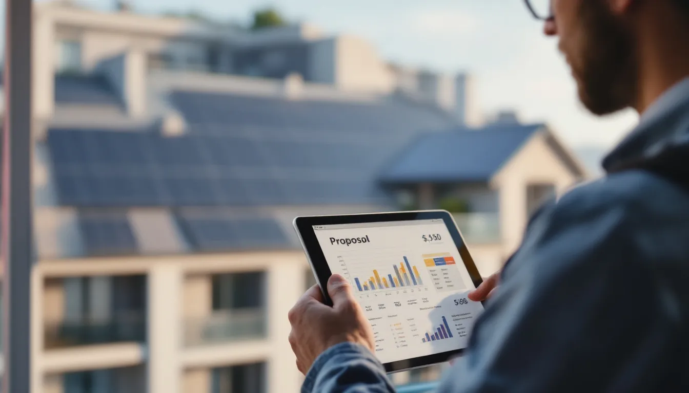IA que redacta presupuestos solares personalizados en minutos