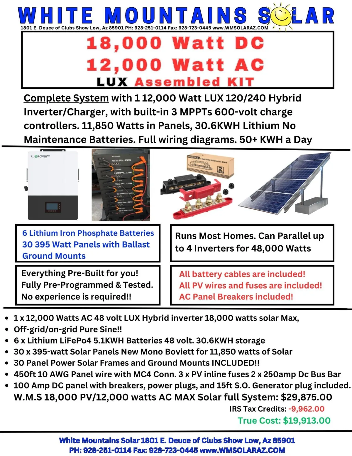 best value complete DIY solar panel kits show low arizona 928-251-0114