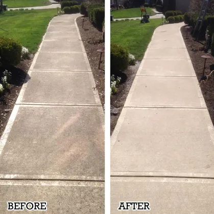 sidewalk before and after