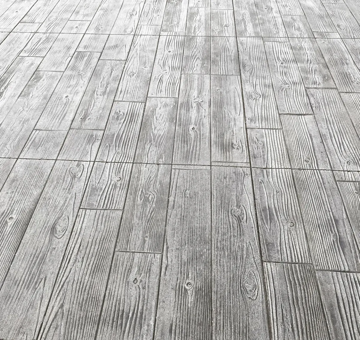 wood grain decorative concrete, tulsa ok