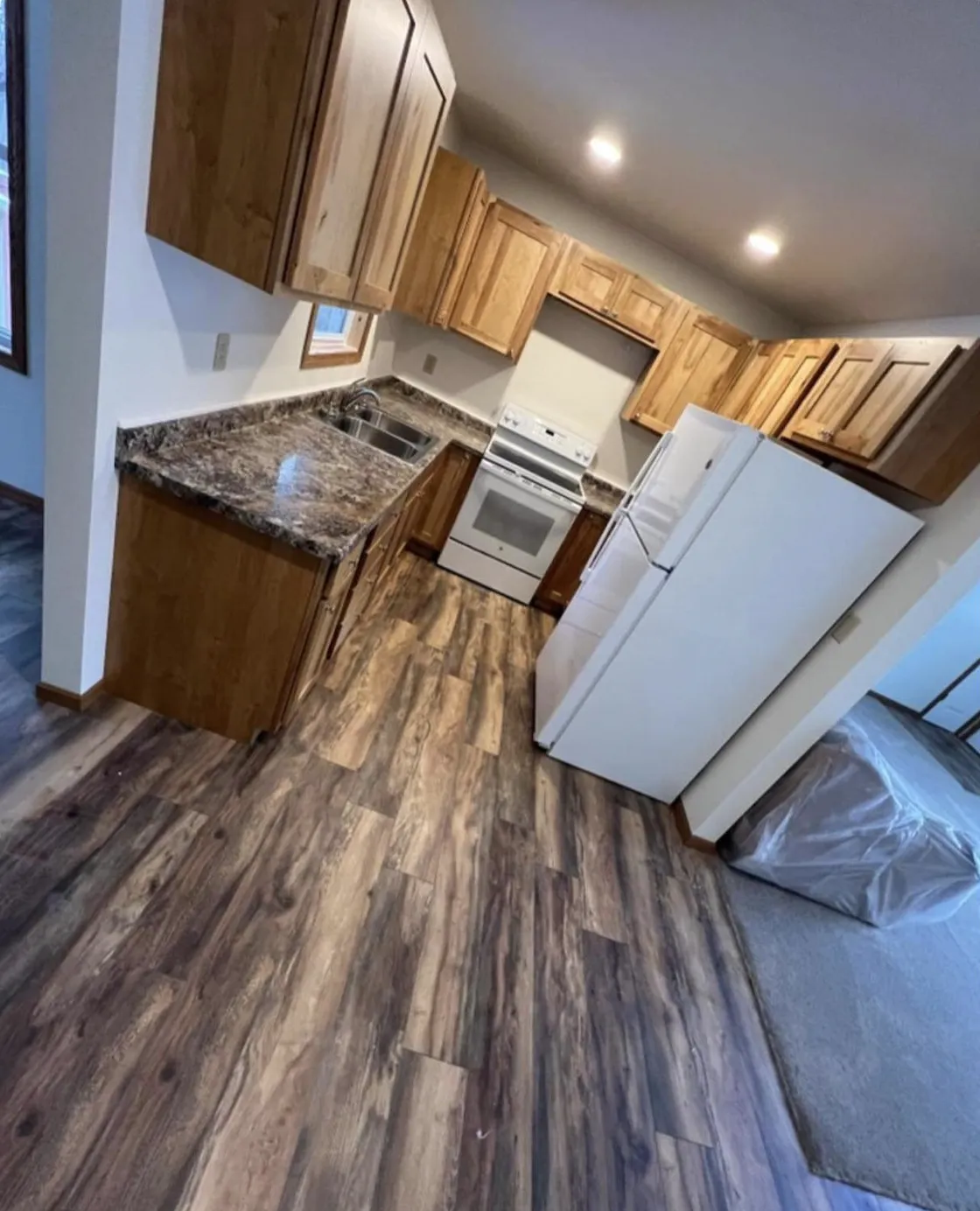 Wood floors on Wausau Kitchen Remodeling Project