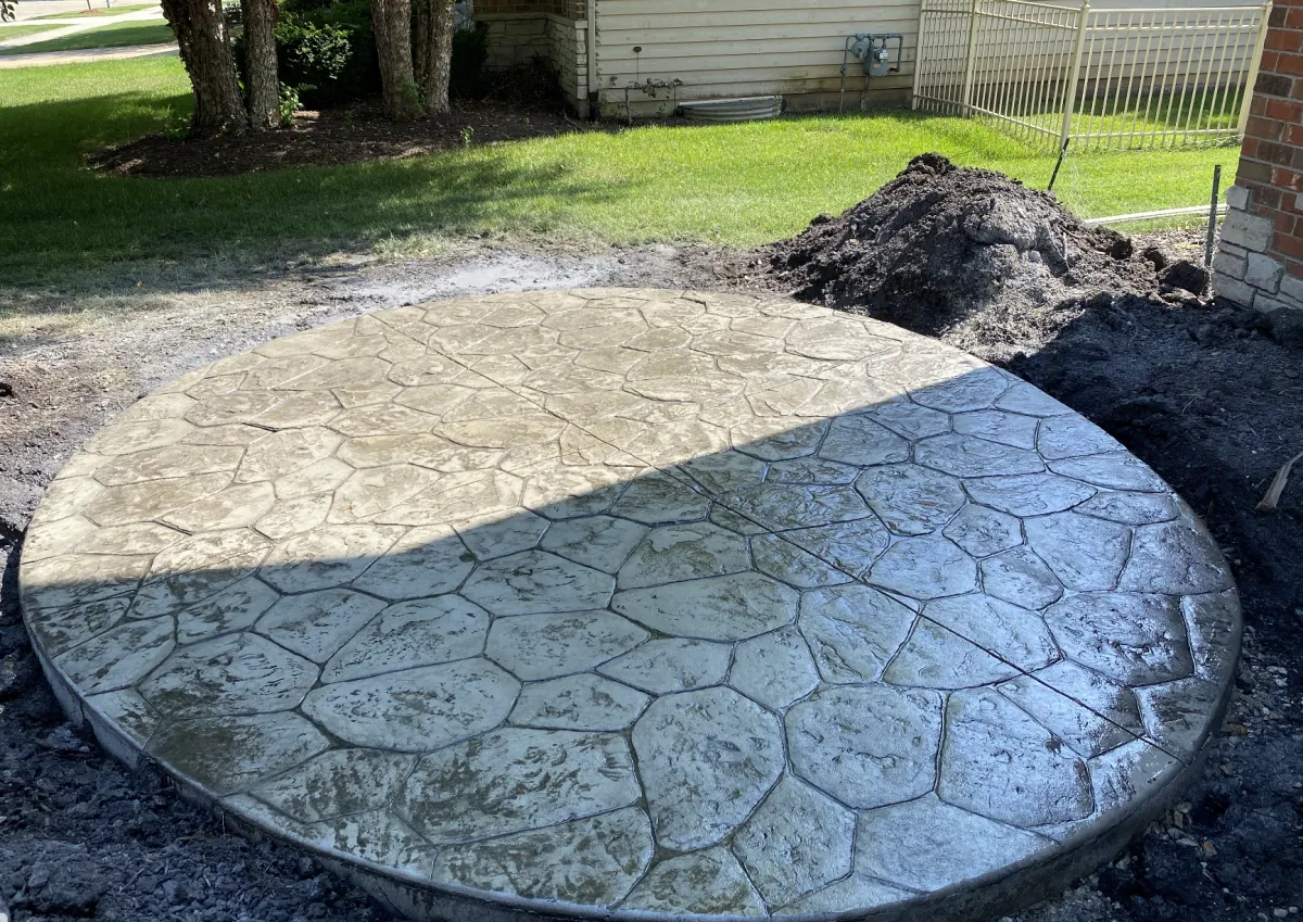 Stamped Concrete Pad Near Orlando FL