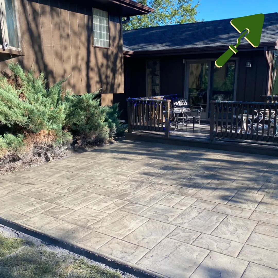 stamped pattern, concrete patio Eau Claire WI