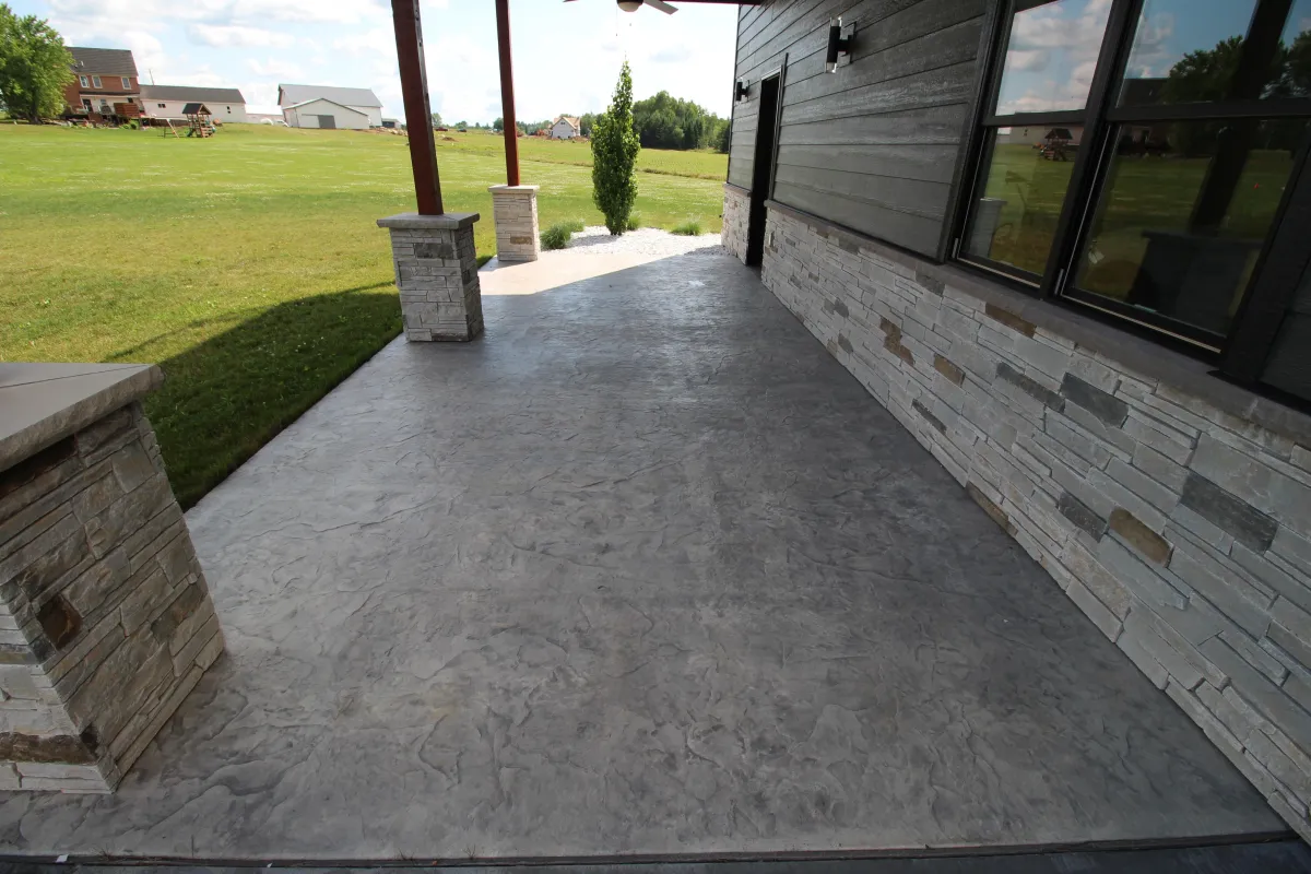 stamped concrete installation near Wausau WI