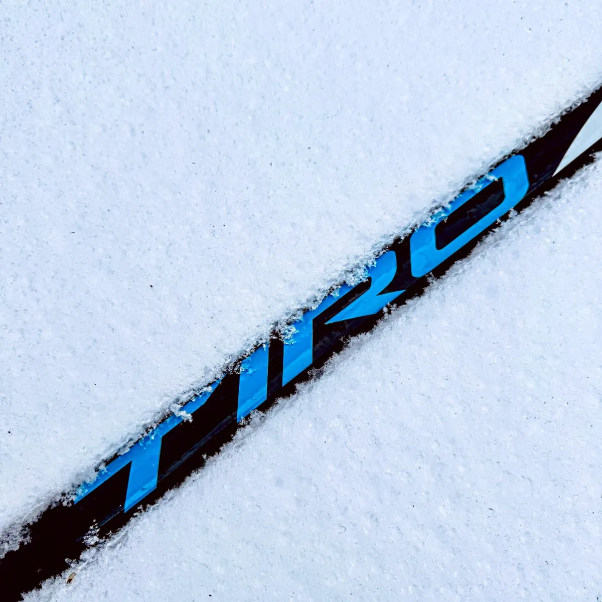 Photoshoot of multiple hockey stick models