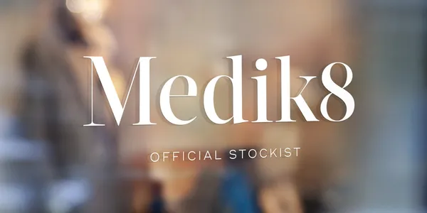 Medik8 Official Stockist certification badge displayed at Prestige Skin clinic near Cambridge