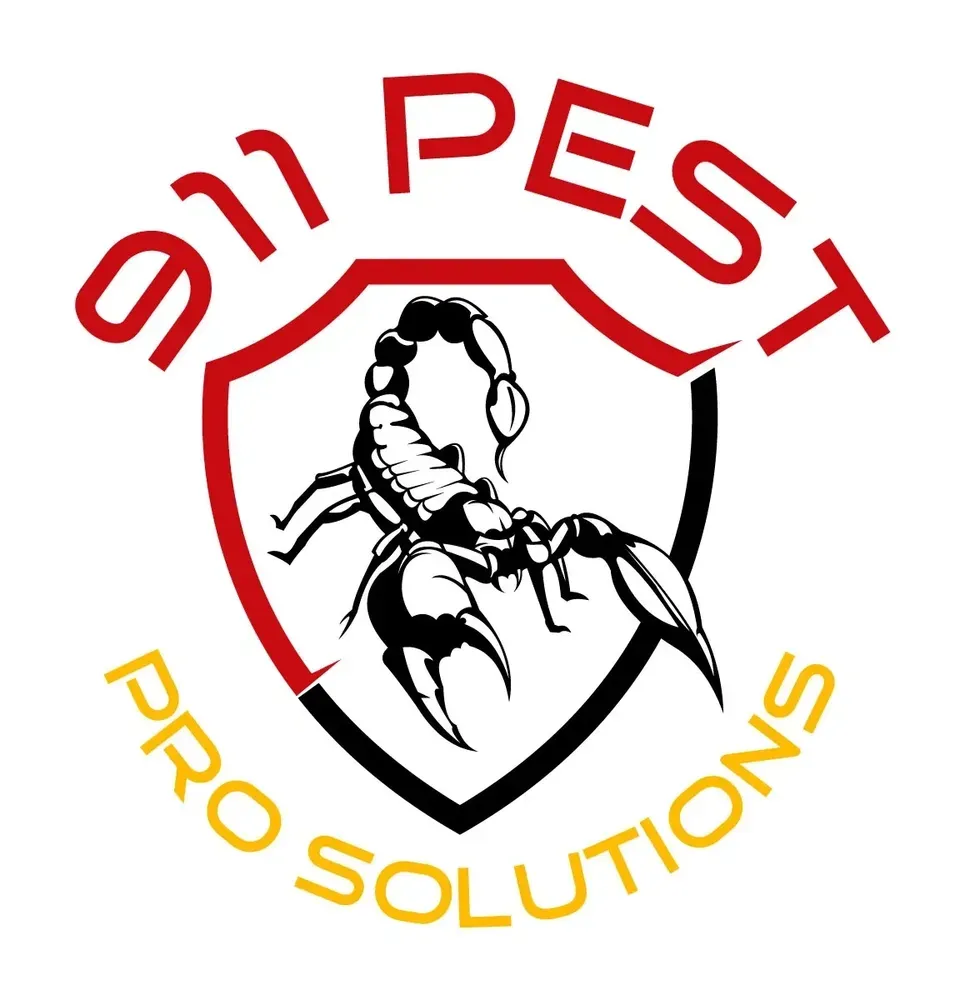 911 Pest Pro Solutions logo featuring a shield with a pest silhouette and the company name in bold, professional font, symbolizing reliable and effective pest control services in Las Vegas.