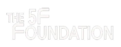 The 5 F Foundation logo – Faith, Family, Fitness, Finances and Fun