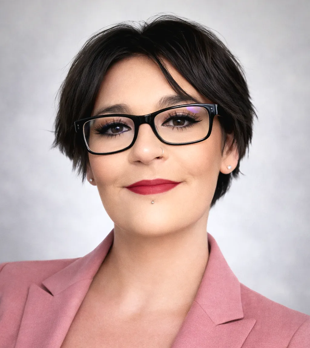 Portrait of Joy Cibulskis, friendly life insurance broker