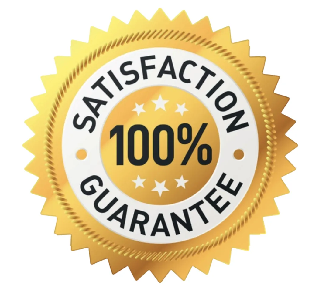 100% Satisfaction Guarantee Seal