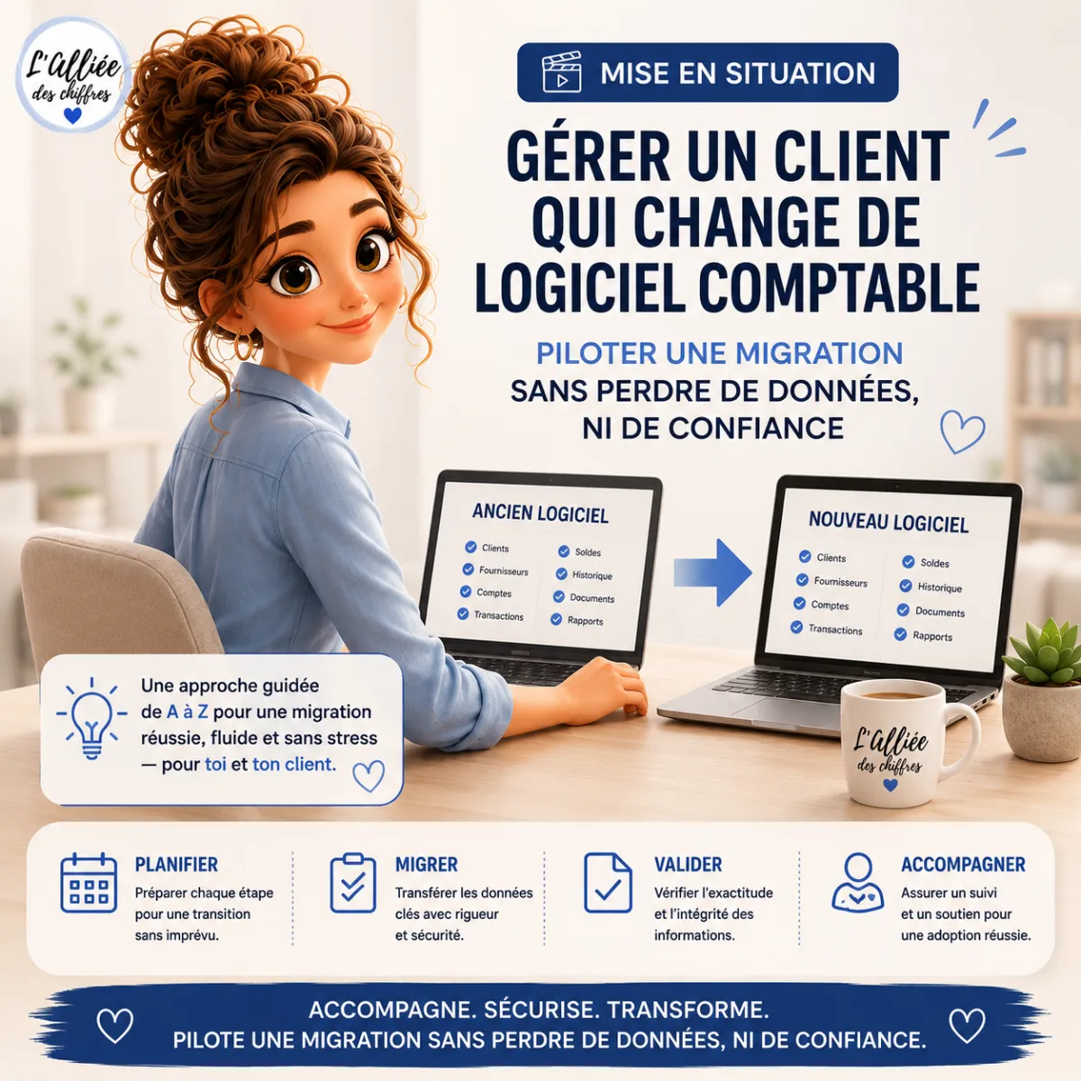 Gérer un client qui change de logiciel comptable